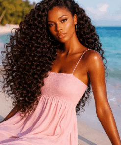 Curly Human Hair Closure Bleached Knots Invisible Lace