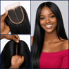 Natural Straight Lace Closure Natural Hairline Melted Skin