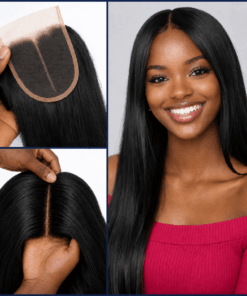 Natural Straight Lace Closure Natural Hairline Melted Skin