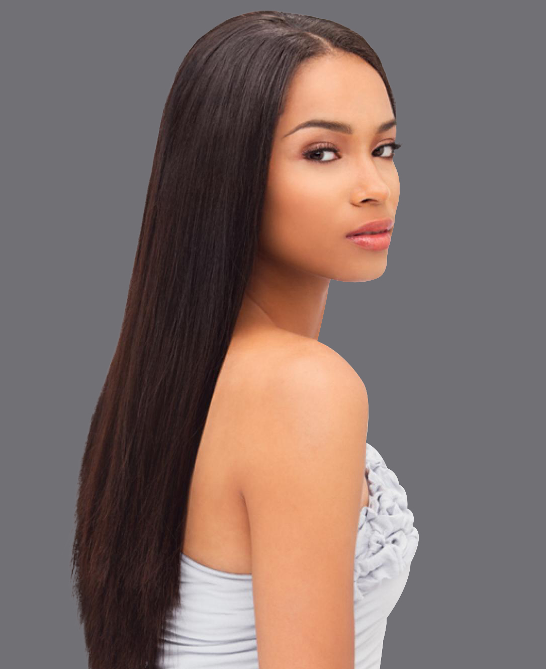 virgin remy sew in weave hair extensions natural straight - brazilian-  malaysian- indian- peruvian