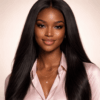 Light Yaki Straight 3 Bundle Deal Relaxed Hair Texture