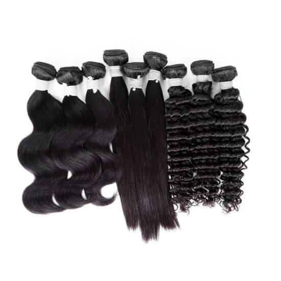 Pure Virgin Hair Weave Deep Wave Hair Bundles High Quality Brazilian Remy Human Hair Extensions Natural Human Hair Weave Double Weft Wholesale USA Suppliers Vendors