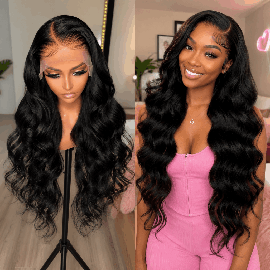 What Is 13×4 Lace Frontal human hair wig on mannequin showing full frontal hairline and natural texture