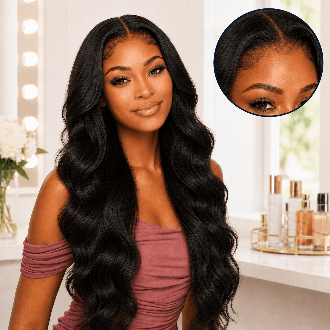 Wealthy Hair Quality Standard premium 13×4 Lace Frontal hair extensions packaging and branding