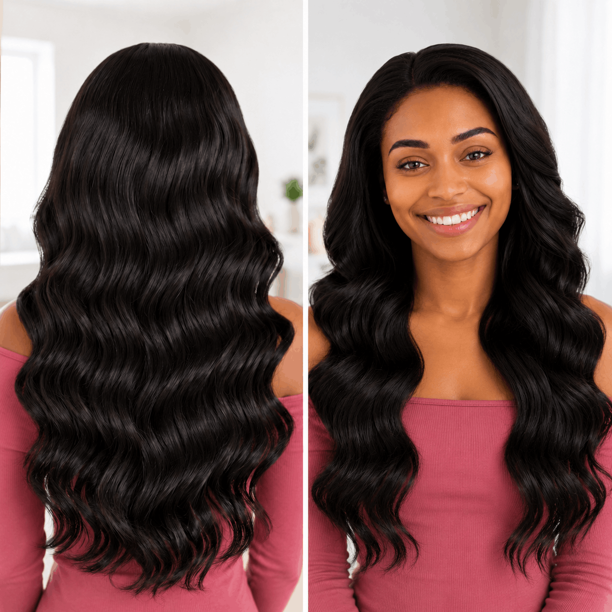 Selecting body wave hair bundles for different hair types
