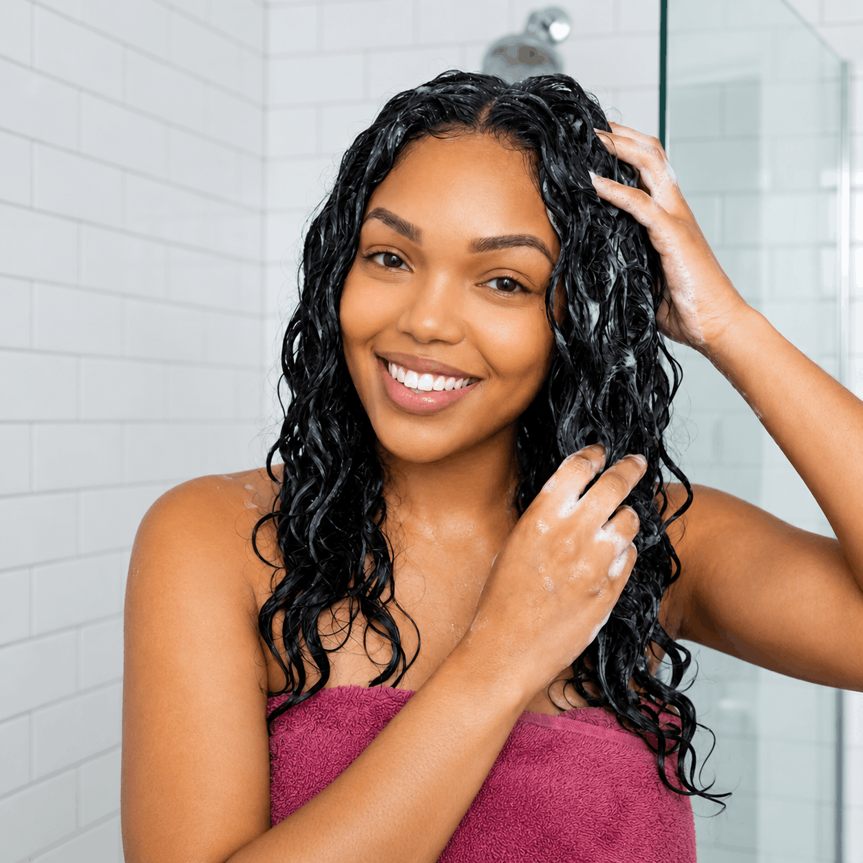 Maintaining soft and shiny body wave hair extensions
