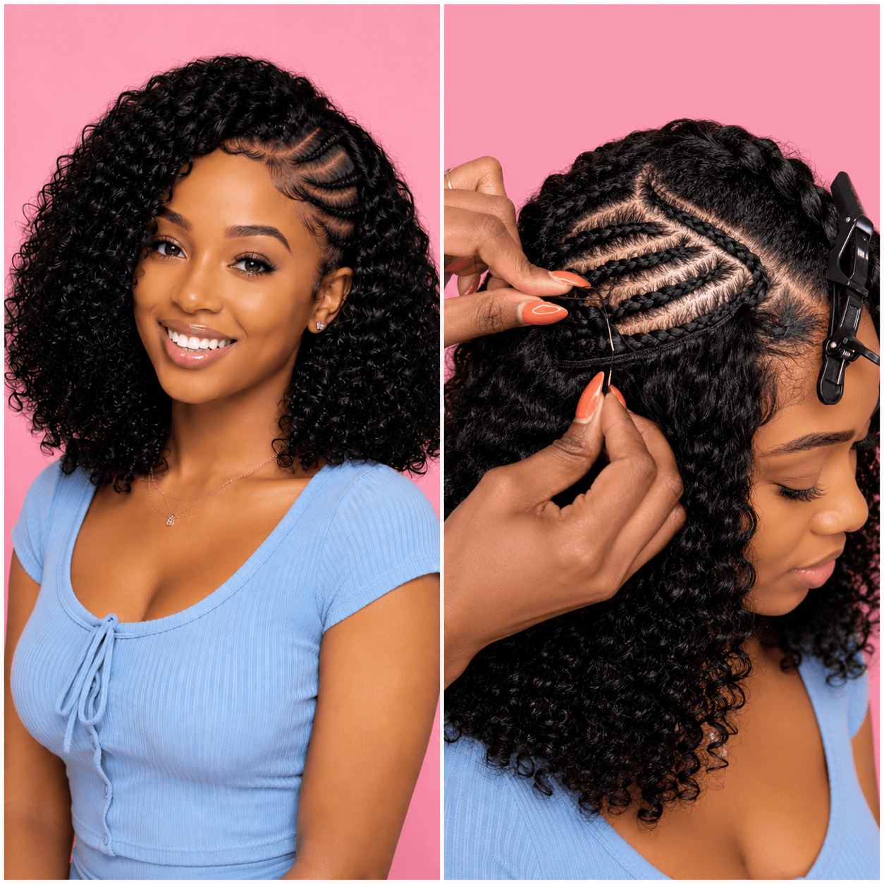 How to prep natural hair for a curly sew-in