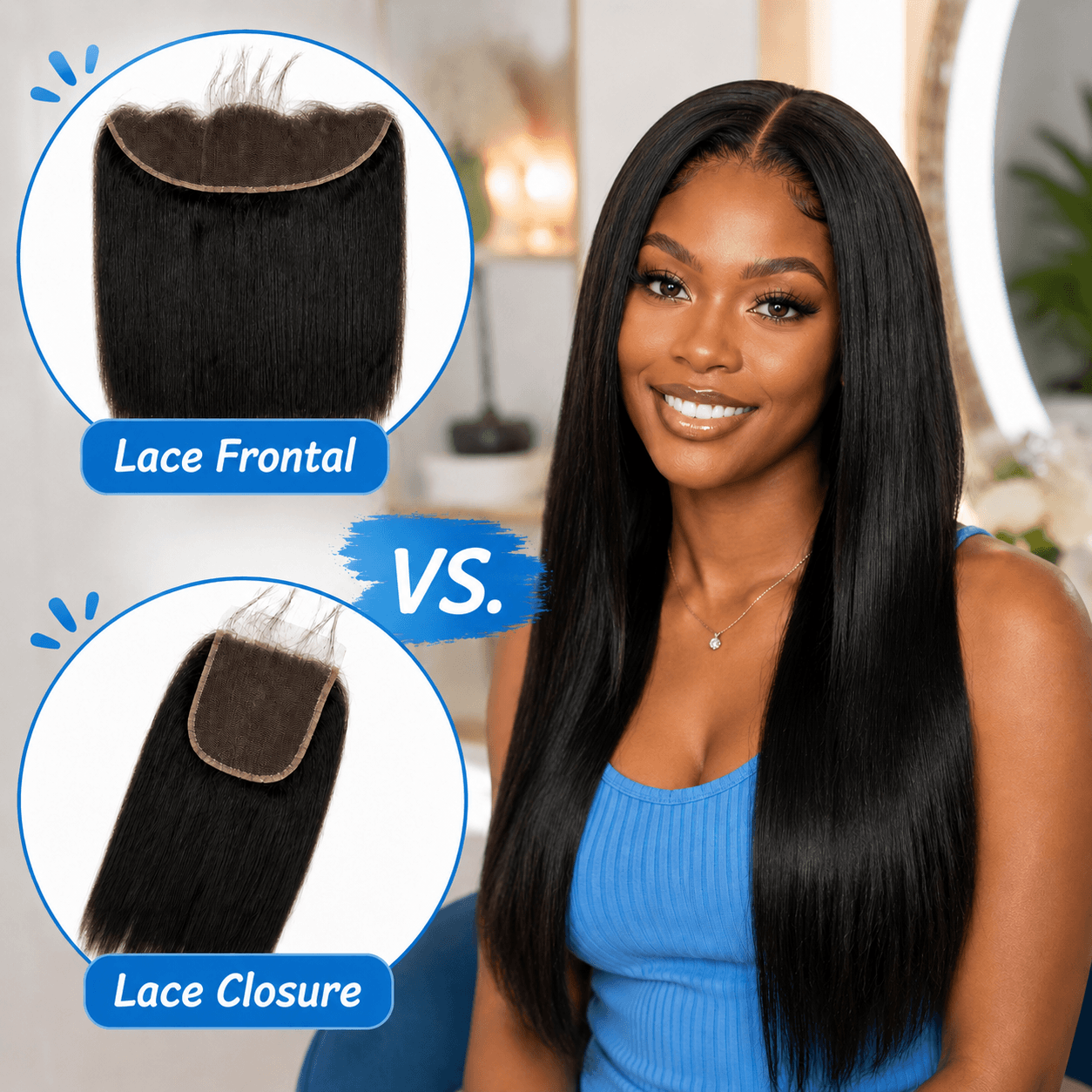 Lace Frontals vs. Closures