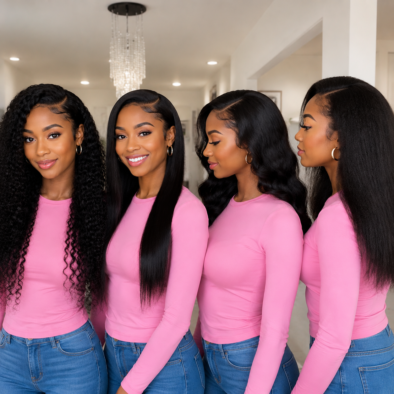 Closure sew-in hairstyle styling ideas