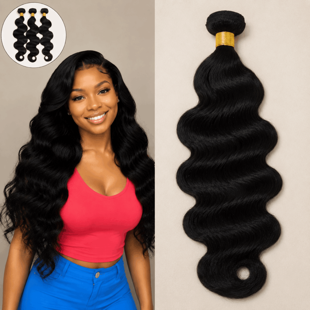 True Indian Hair bundle showing silky, natural Remy human hair for authenticity and premium quality