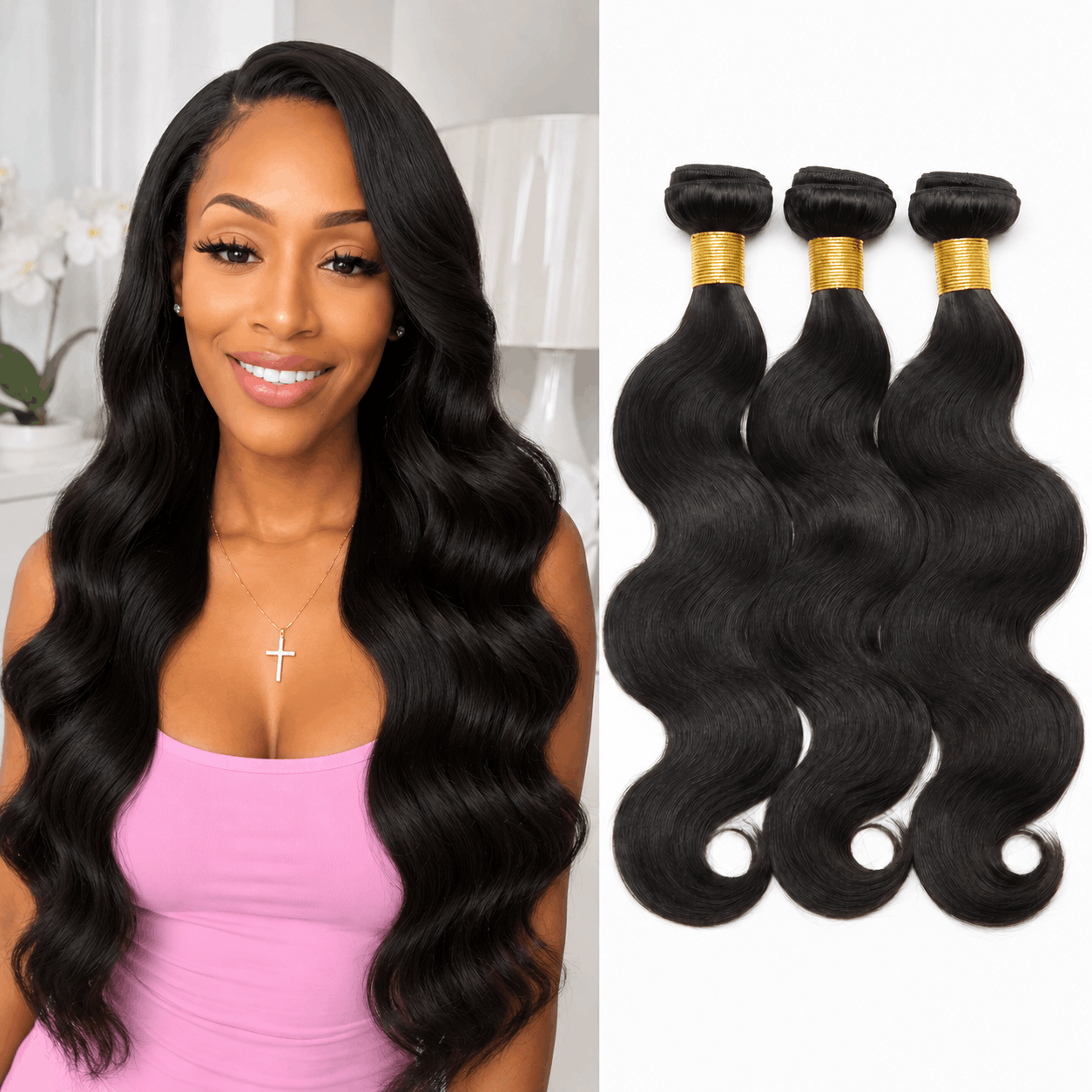 Virgin body wave hair bundles recommended by stylists