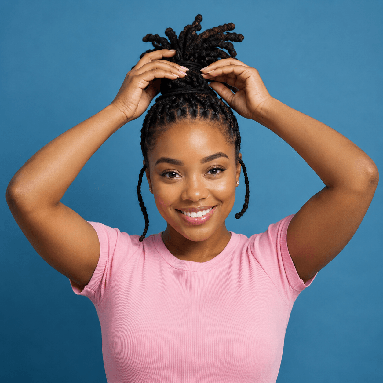 The Pineapple Method Helps Long Braids (1)