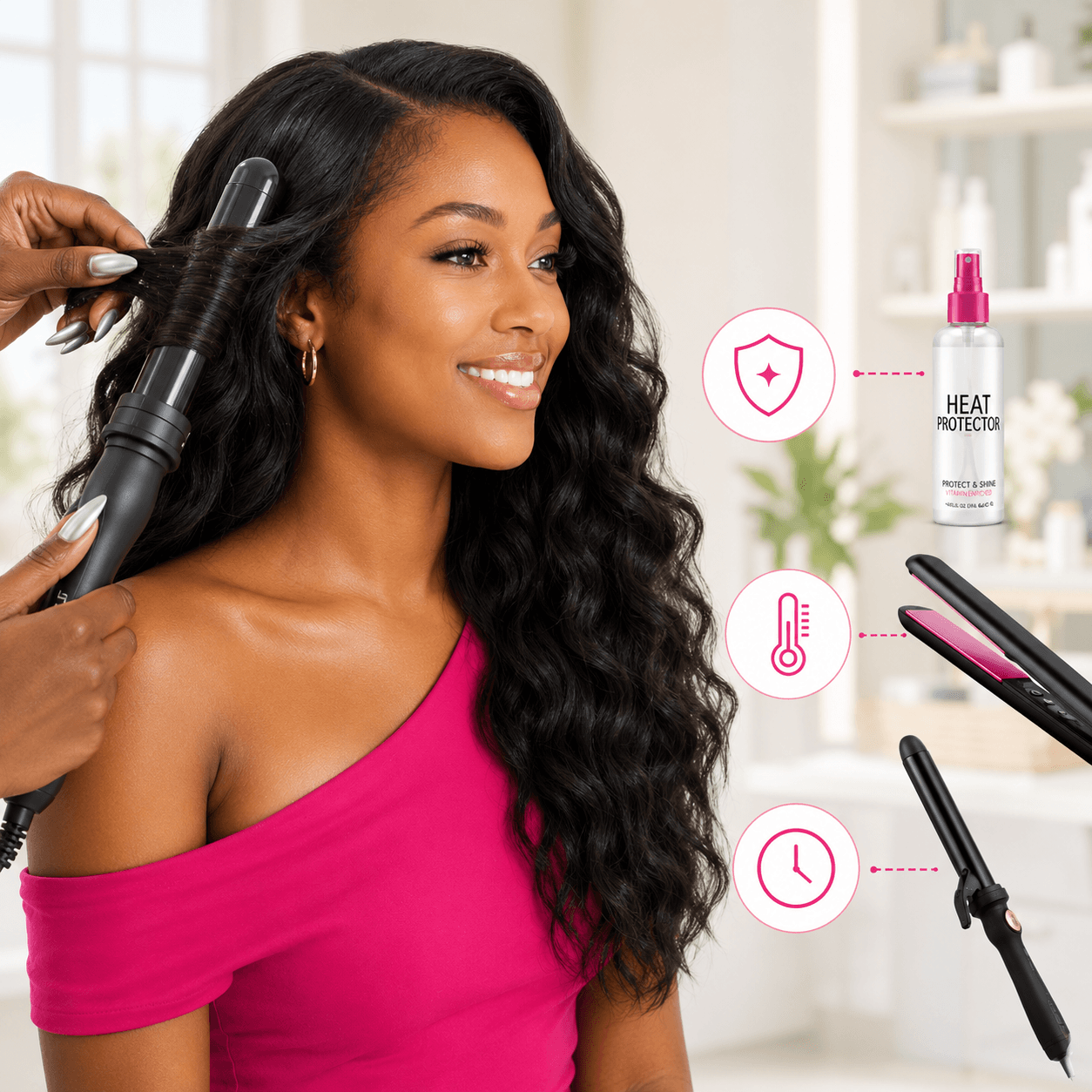 Avoid Heat Styling Hair Extensions To Prevent Damage