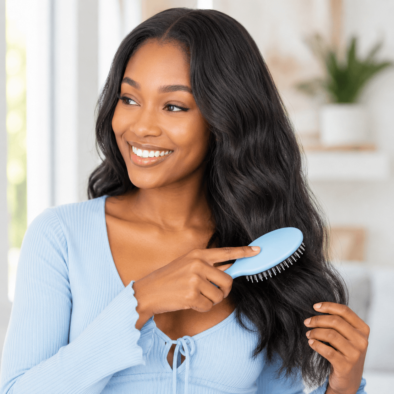 Be Gentle When Brushing Hair Extensions