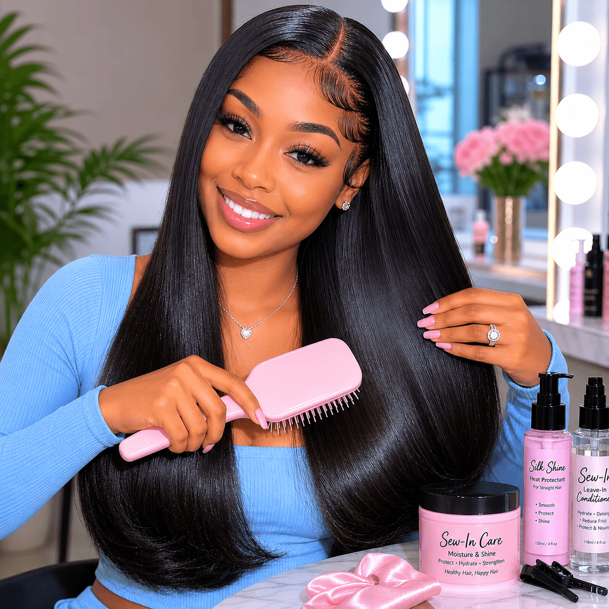 How To Maintain Straight Hair Under A Closure Sew-In