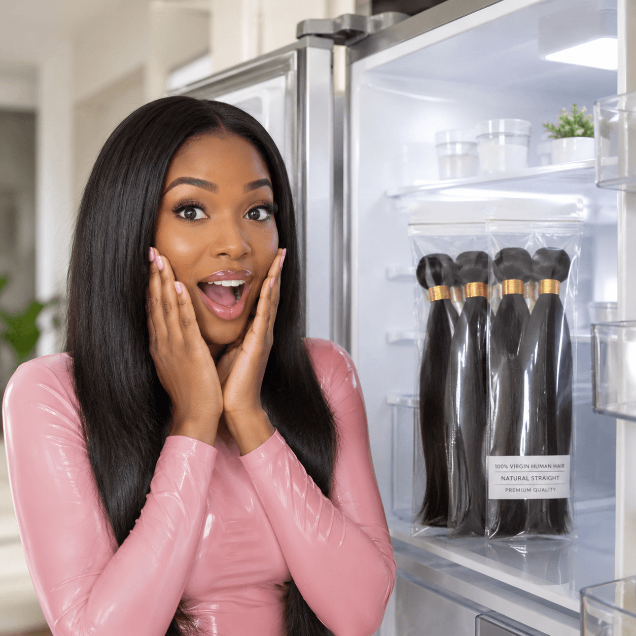 Weirdest Places - Hair Extensions Stored In The Fridge