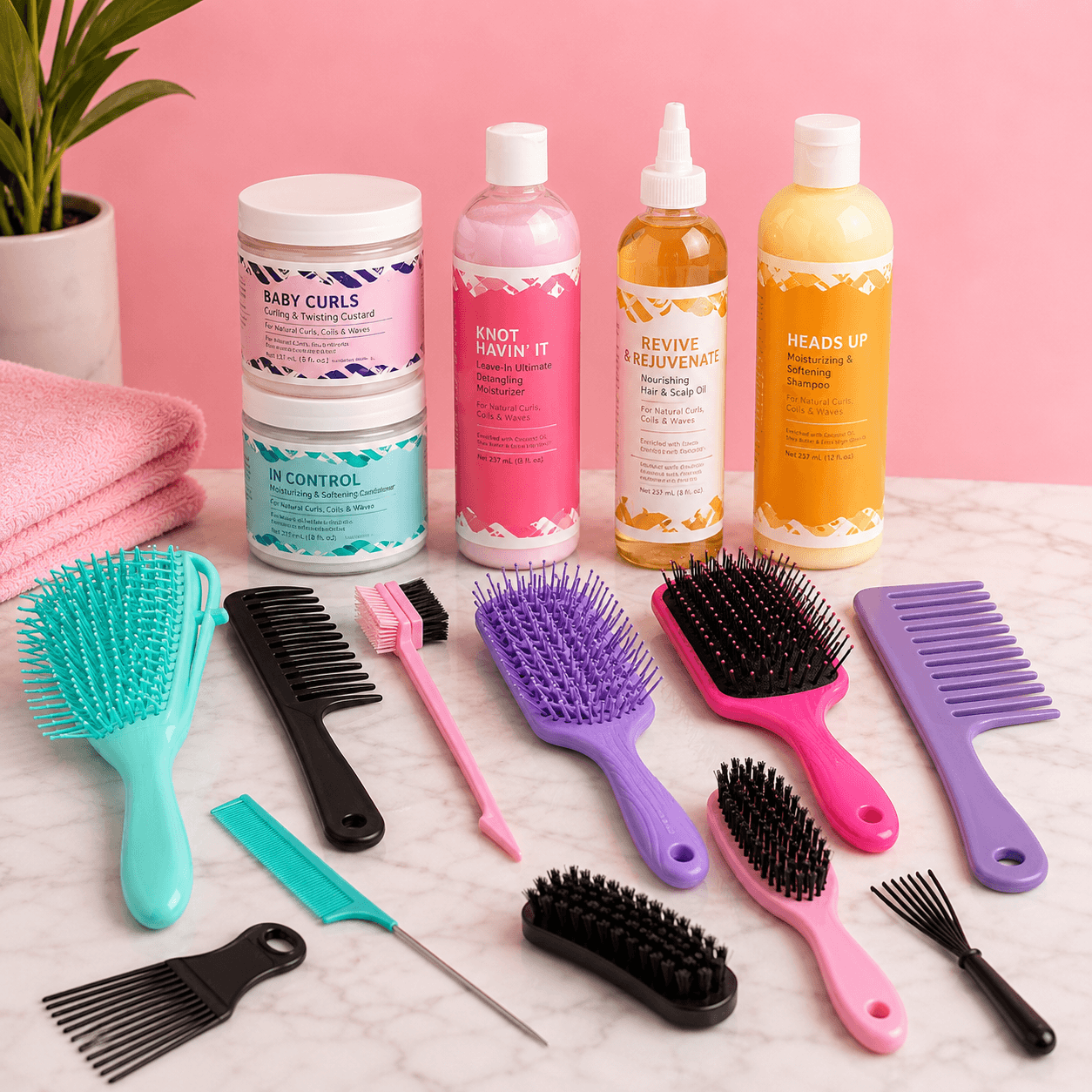 Best Brush To Use With Aunt Jackie’s Hair Products For Curly Hair