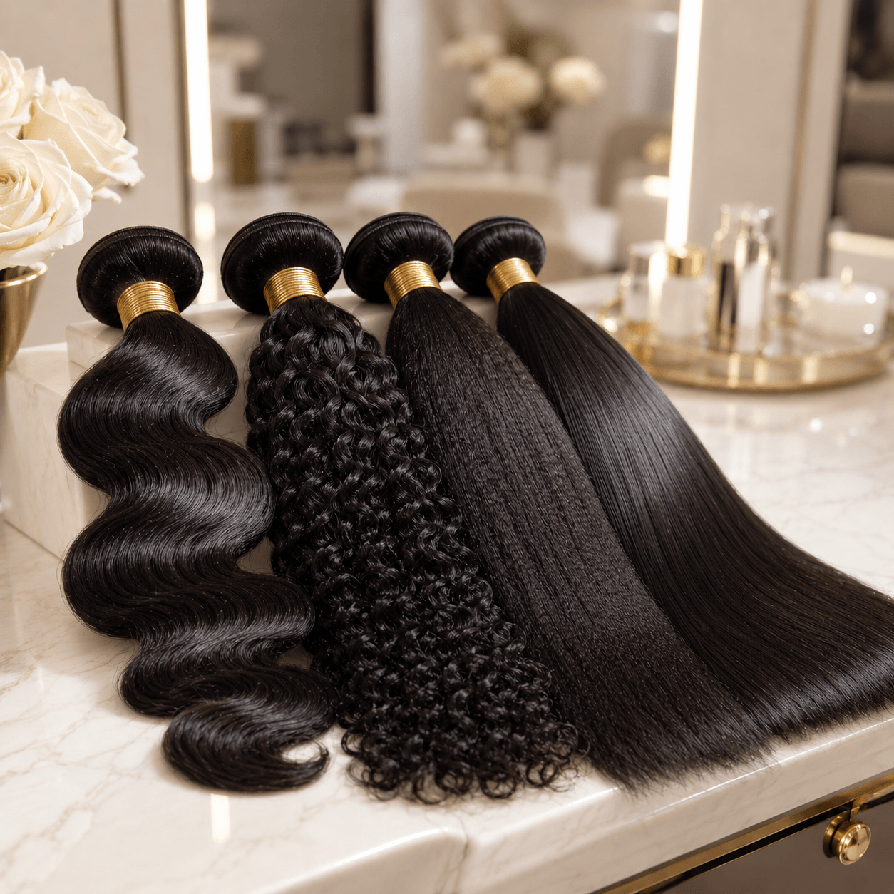 Remy Hair Weft Extensions With Cuticle Aligned Human Hair