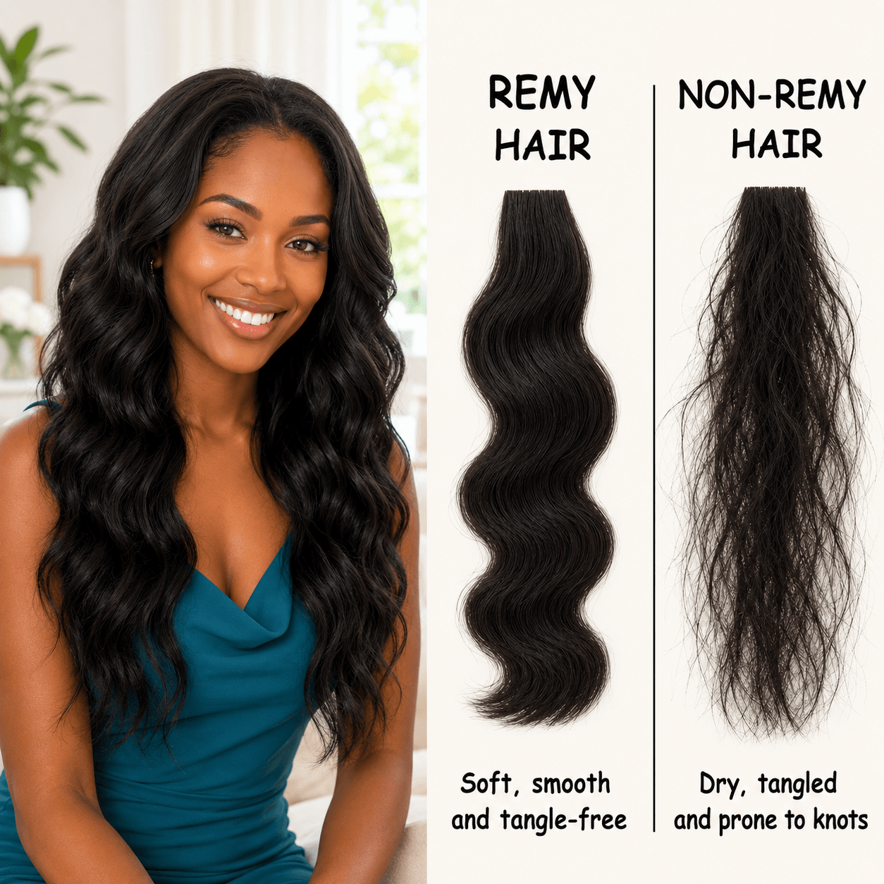 Remy Versus Non Remy Hair Extensions Comparison