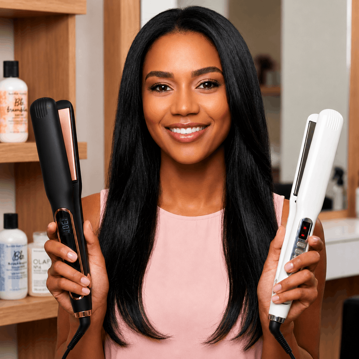Best Flat Irons For Black Hair For Thick, Curly, And Natural Hair
