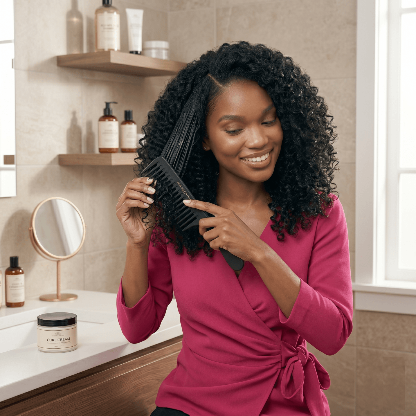 Curly Sew In Maintenance Routine For Moisturized Tangle Free Curls