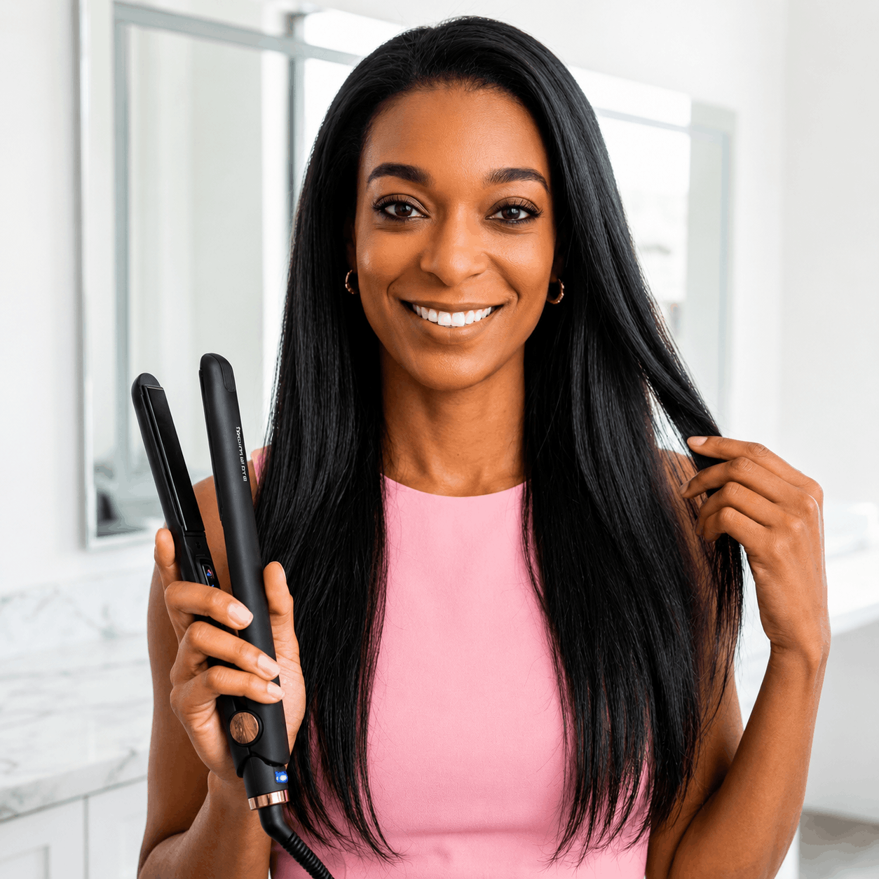Tourmaline Flat Irons For Black Hair With Smooth Straightening And Frizz Control
