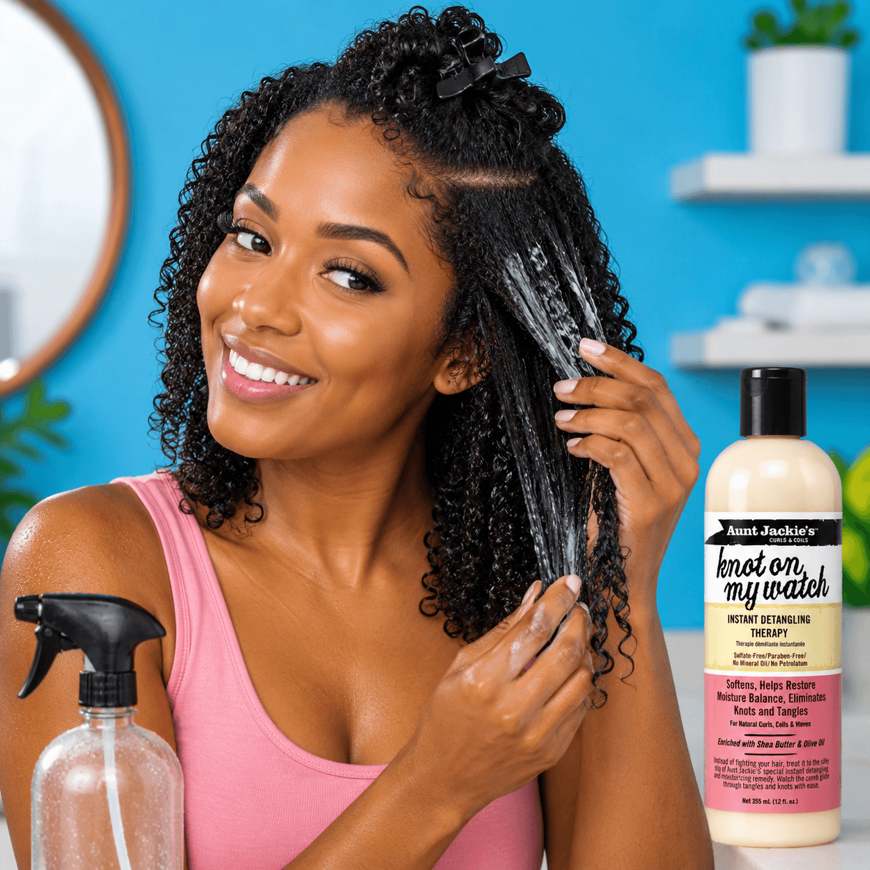 How To Use Aunt Jackie’s Products On Damp Natural Hair