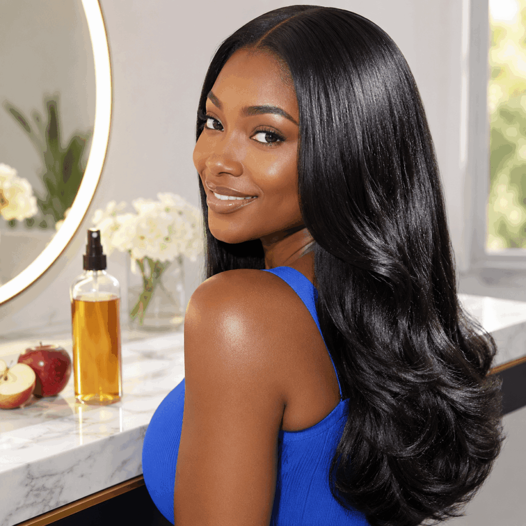Apple Cider Vinegar Hair Rinse For Shiny Smooth Hair
