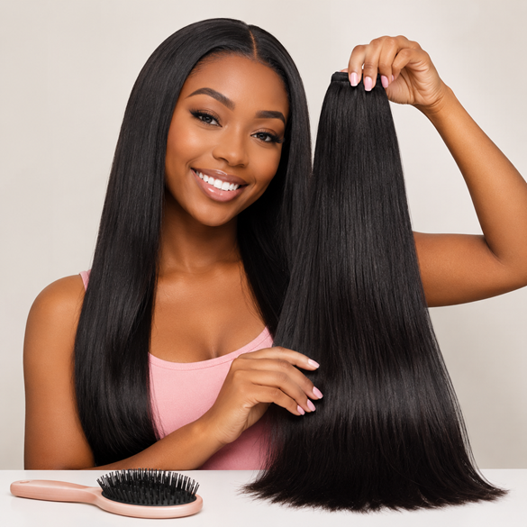 Remy Hair Smooth Longer Aligned Cuticles Prevent Tangling And Frizz