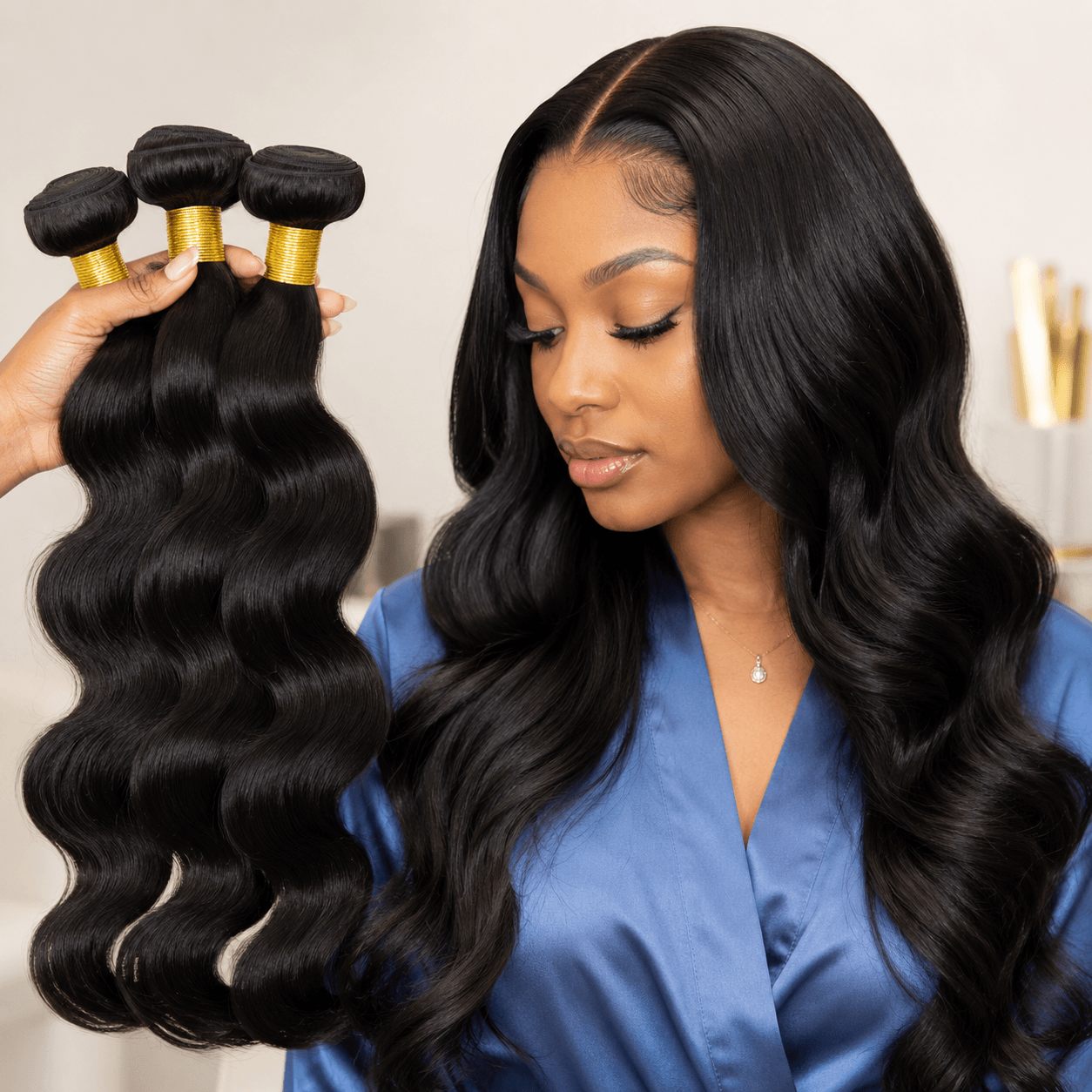 High-Quality Human Hair Extensions For Longer Lasting Sew-In With Closure