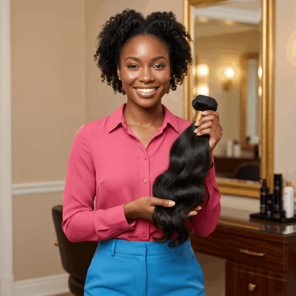 100 Human Hair Extensions With Natural Shine And Soft Texture