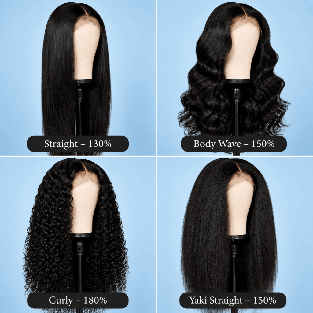 Best Density Wig By Style And Texture For Straight Wavy Curly And Coily Hair
