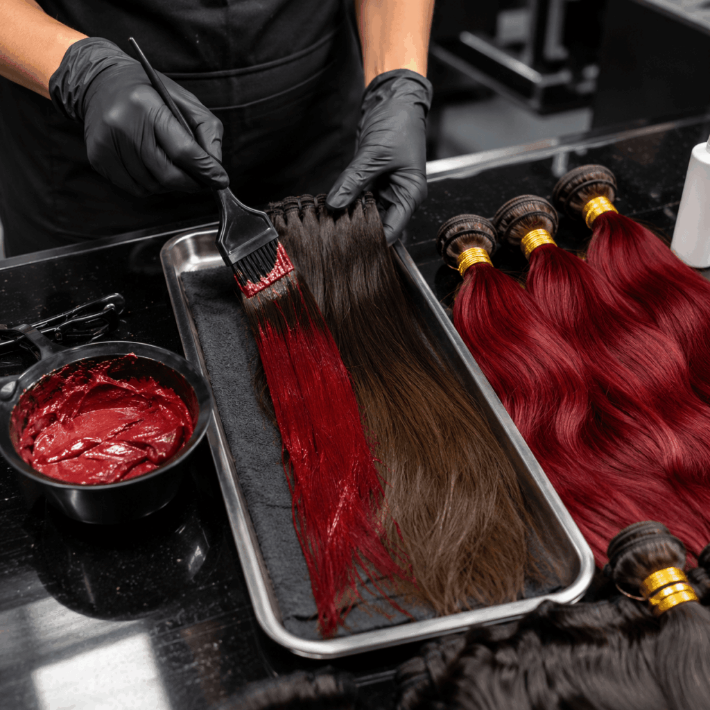 Can You Dye Human Hair Weave Bundles Safely At The Salon

