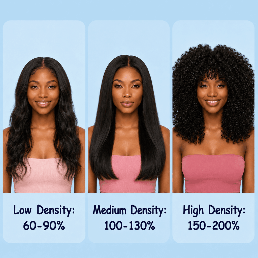 Factors That Affect Wig Density Including Hair Type Length Texture And Face Shape