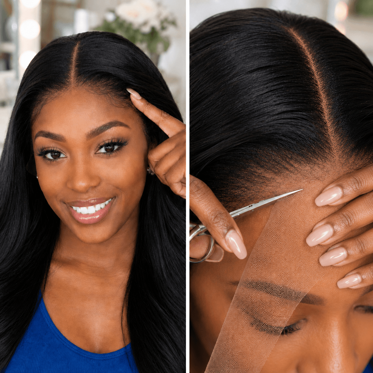 How Does A Lace Front Wig Work With Lace Hairline Placement And Natural Wig Install