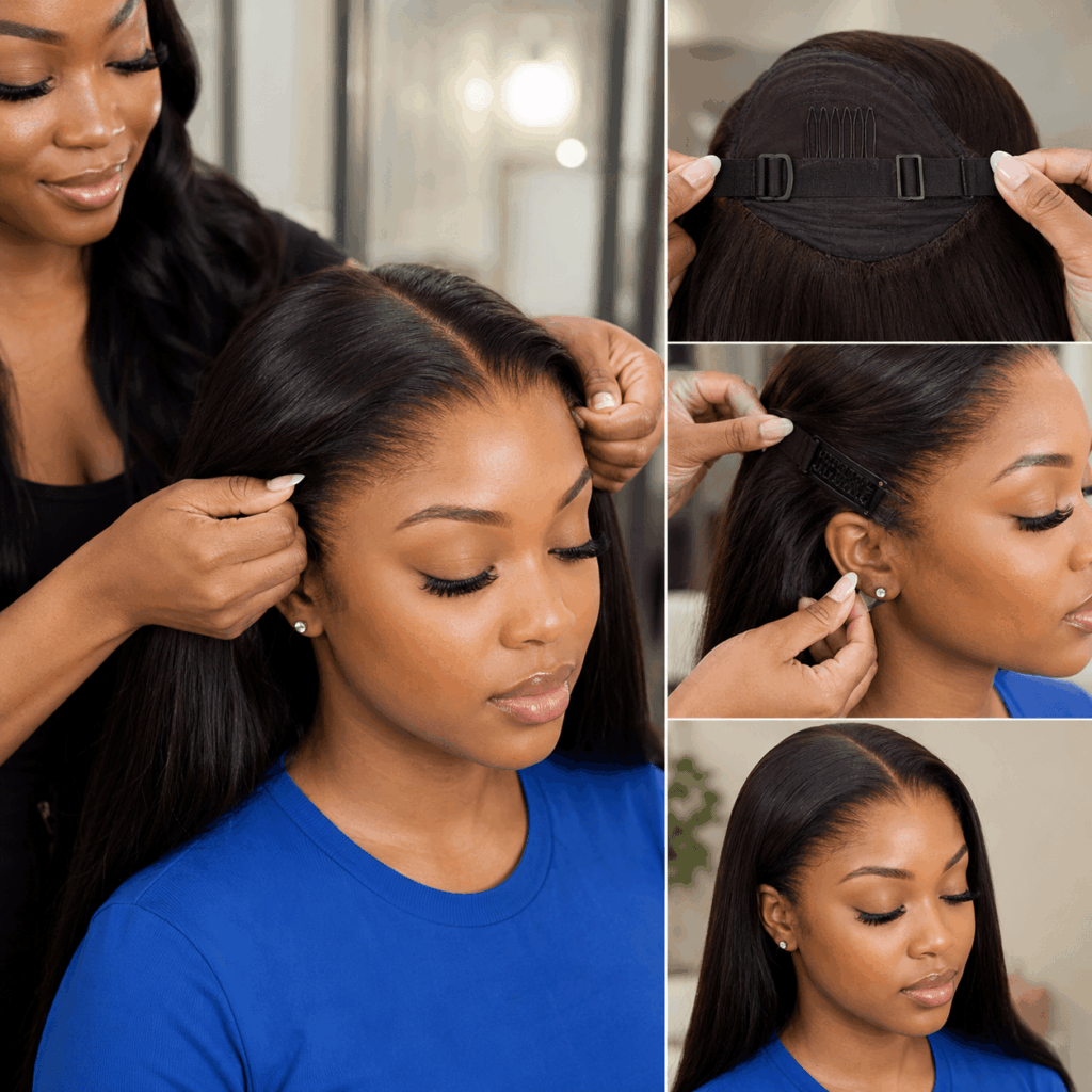 How Straight Lace Front Wigs Stay Secure With Straps And Combs