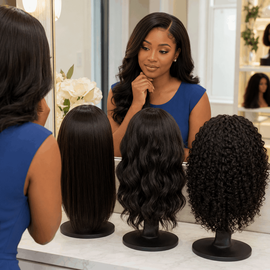 How To Choose The Right Wig Hair Texture For Your Face Shape And Style
