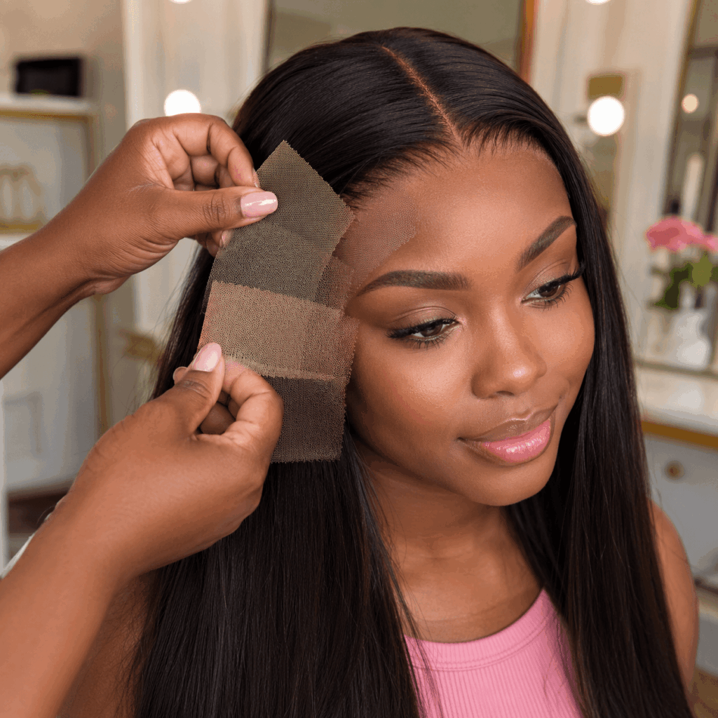 Lace Color Matching Skin Tone For Natural Straight Lace Front Wig