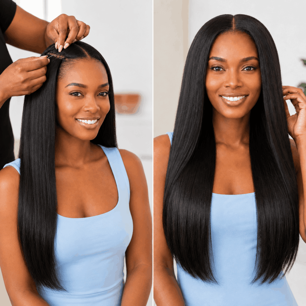 Peruvian Virgin Hair Extensions With Soft Natural Volume