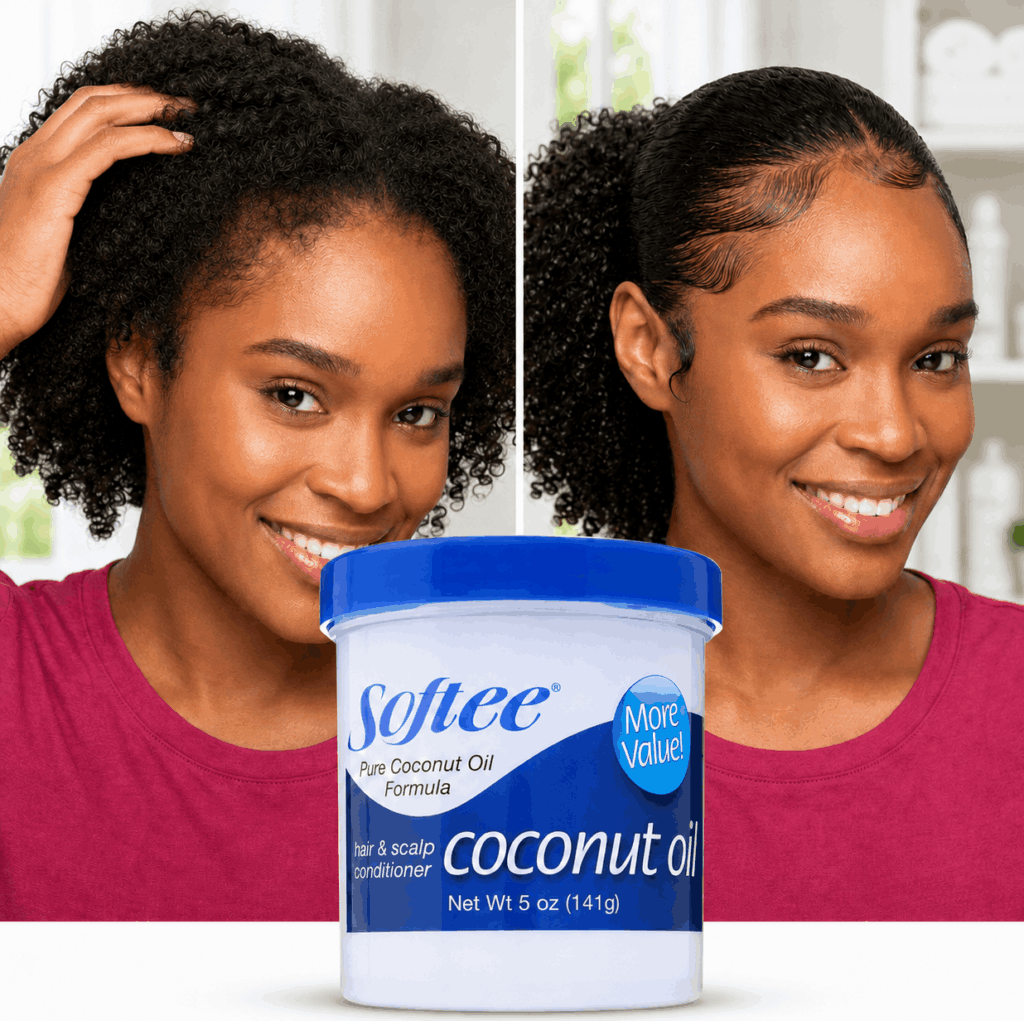 Softee Coconut Oil Edge Control For 4c Hair