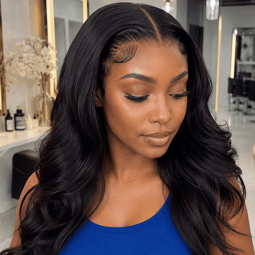 Silk Top Full Lace Wig With Natural Looking Hairline On Black Woman