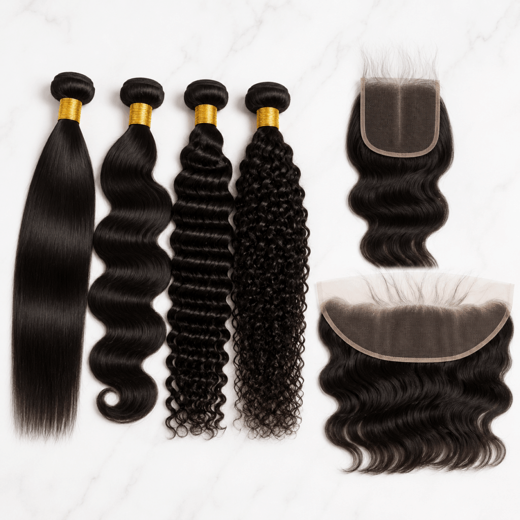 Types Of Virgin Hair Extensions Including Bundles Closures Frontals And Clip Ins
