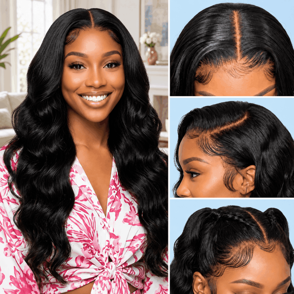 Lace Front Body Wave Wig With Natural Hairline