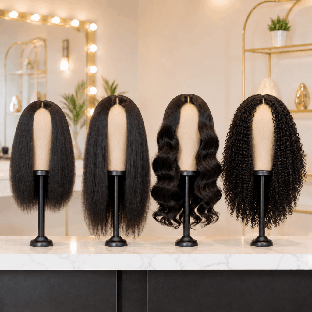 Different Wig Textures From Straight Body Wave Deep Wave Curly And Kinky Curly
