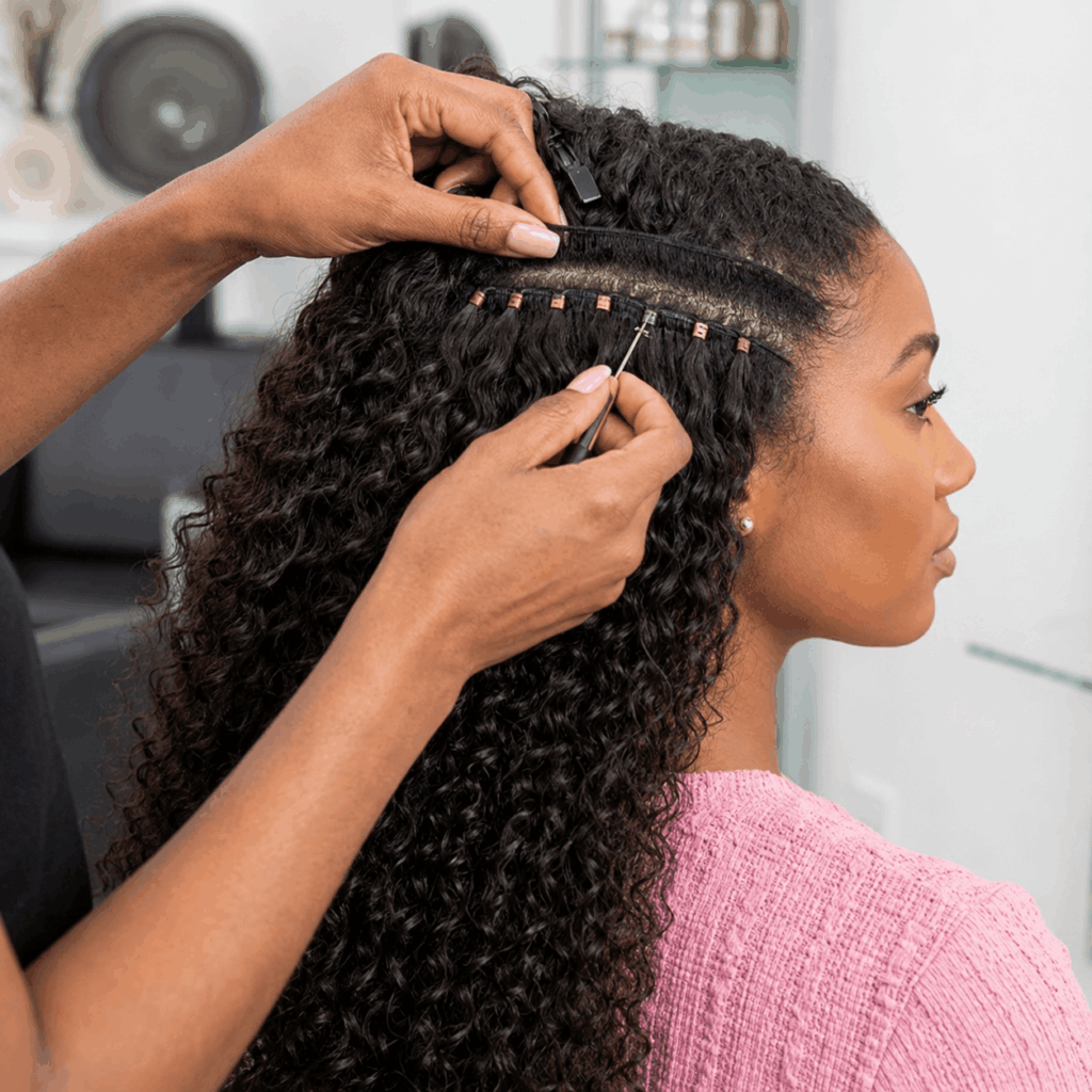 Braidless Weave For Natural Hair Install
