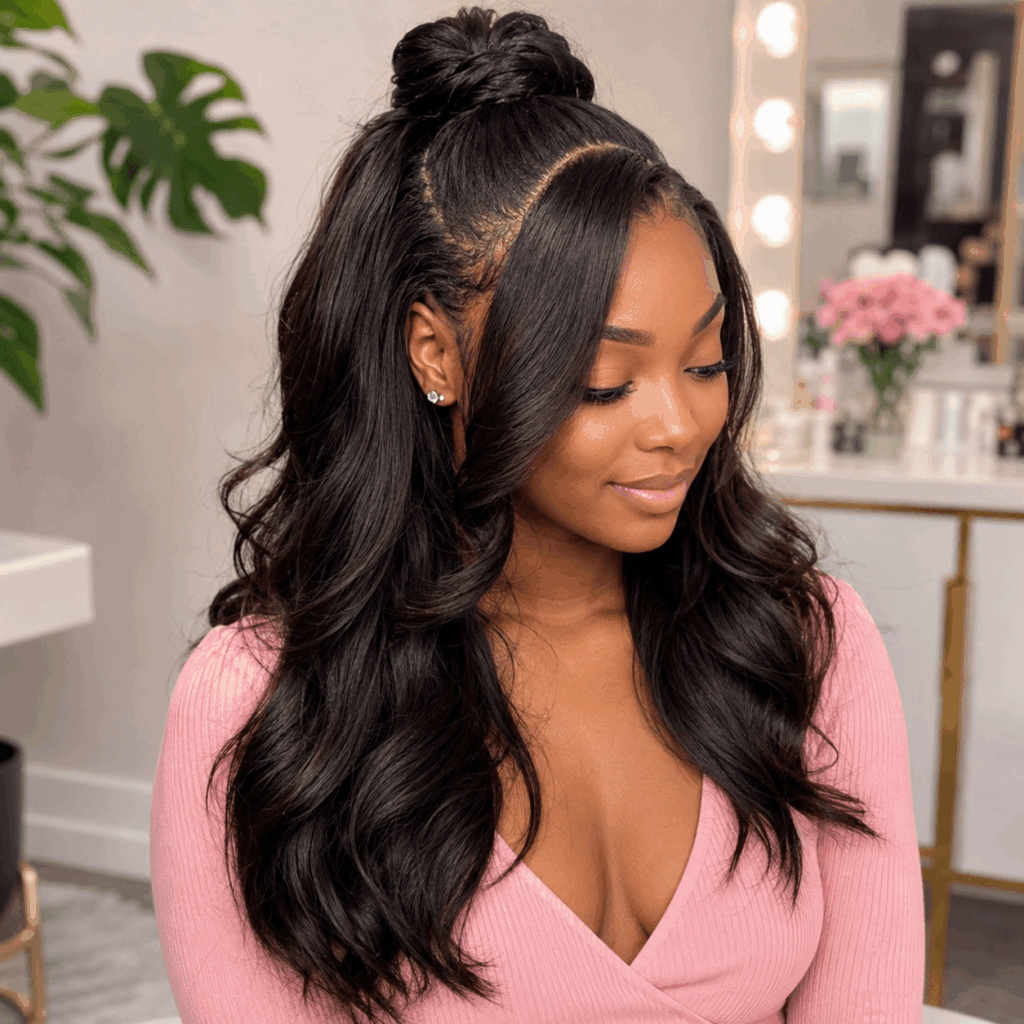 What Is A Versatile Sew-In With Natural Leave-Out Styling
