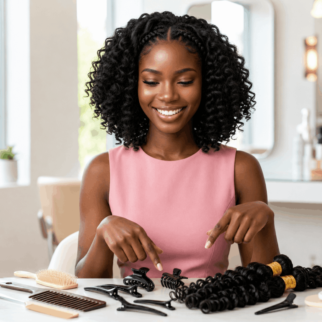 Weave Hair Extension Installation Process