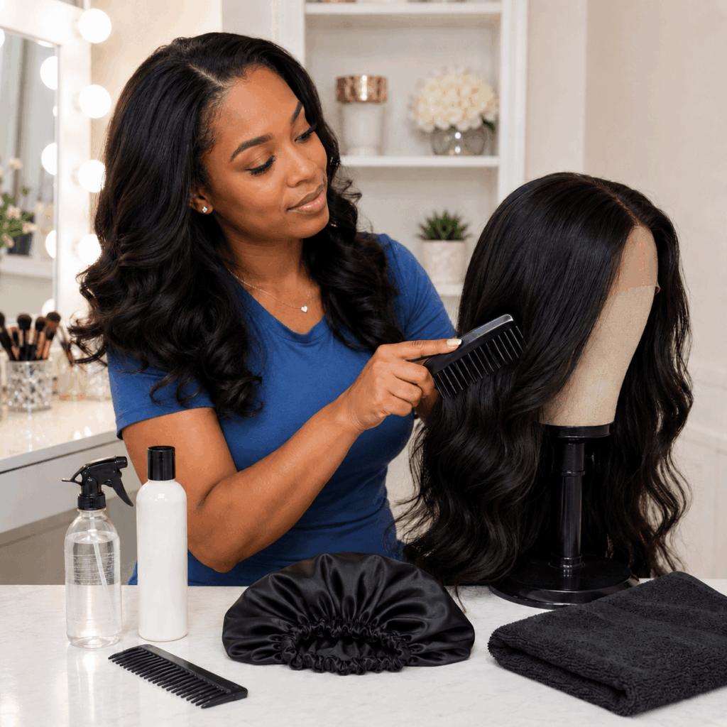 Best Way To Care For A Wig With Gentle Brushing And Wig Care Products
